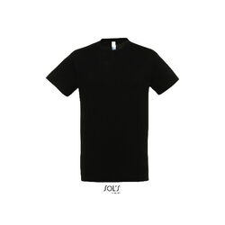 TEE-SHIRT MIXTE NOIR MC REGENT