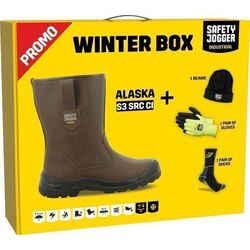 Box bottes fourr&eacute;es cuir + gants + chaussettes + bonnet