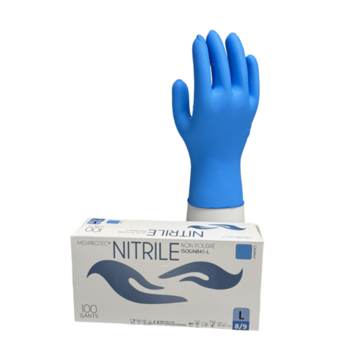 Boite de 100 gants nitrile - GLASSEO
